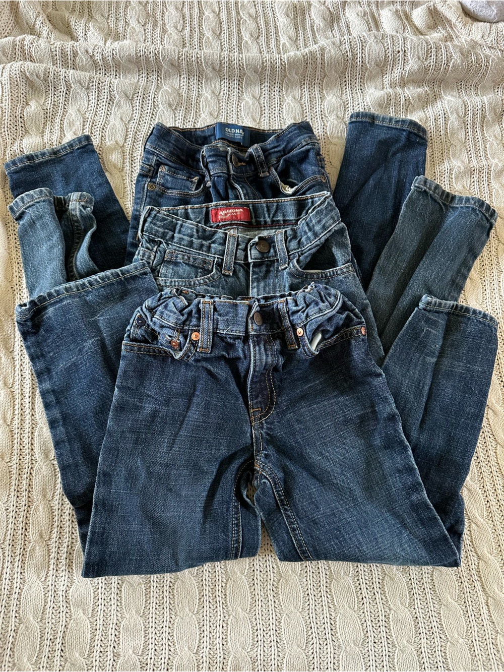 Kids Blue Denim Jeans. Old navy, Arizona, Gap.